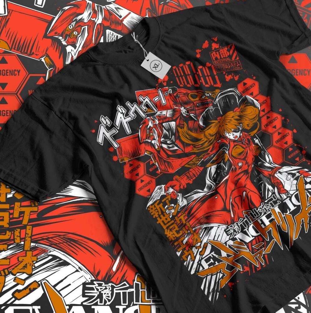 2026 Women Men Neon Genesis Evangelion End of Eva Eye Shirt Classic Style Short Sleeve Shirt Unisex Summer Crew Neck Cotton Tee