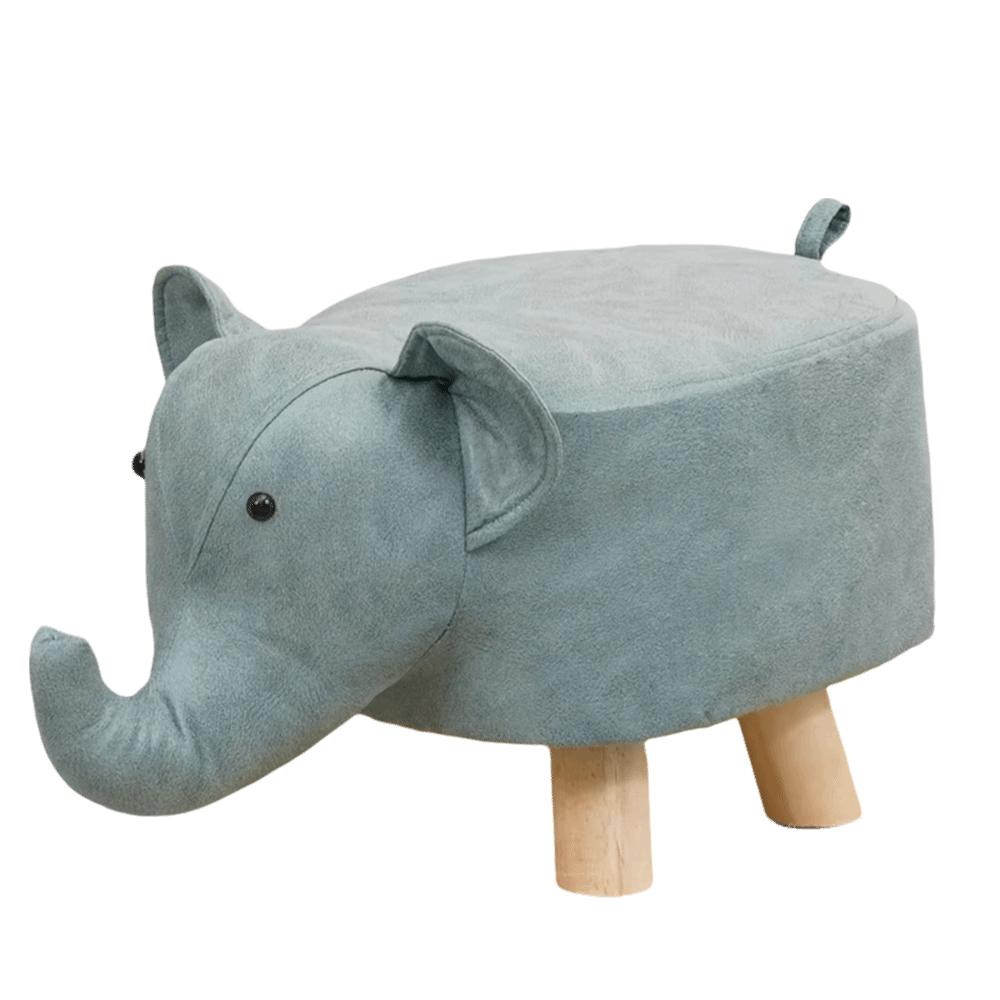 Durable Seating Chair Solid Wood Legs Elephant Footstool Kids Elephant Stool Living Room