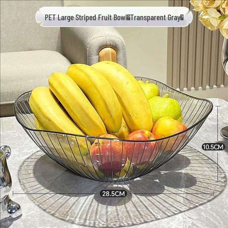 Van Gogh Transparent Grey Plastic Snack Plate