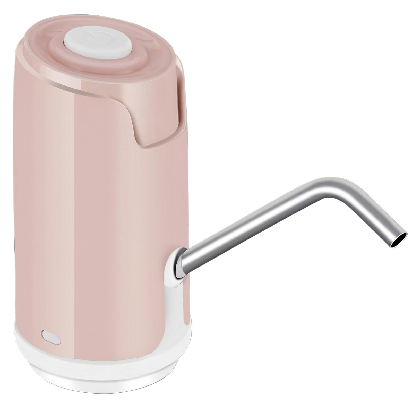 

Electric Automatic Water Bottle USB Charging Dispenser for Home one size рожевий
