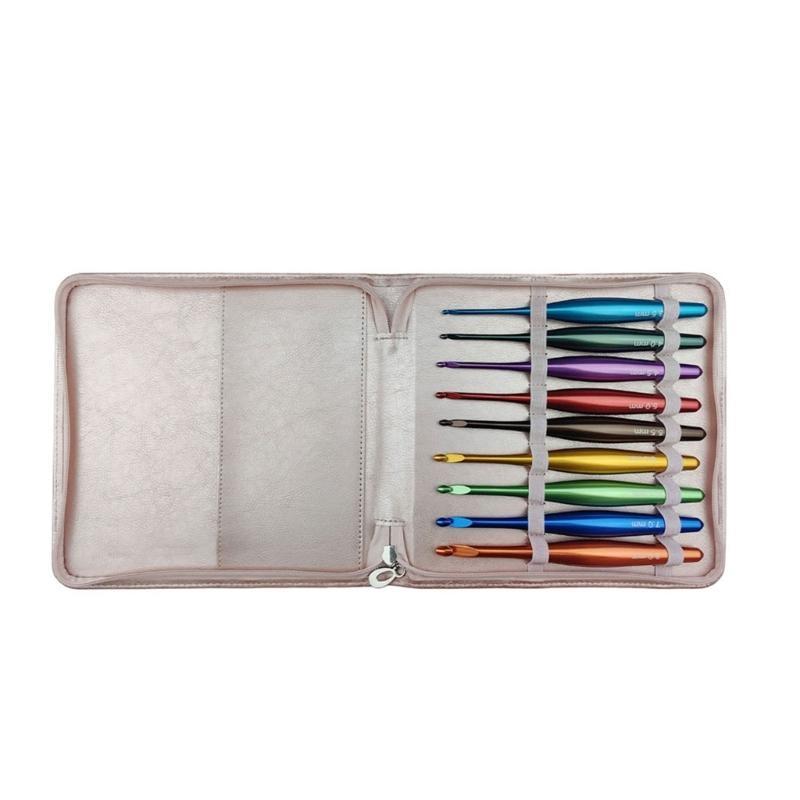 

9 Pieces Crochet Needle Crochet Hook Set with Case 3.5mm-8.0mm Knitting Needle Crochet Accessories for Handicrafts China Mainland