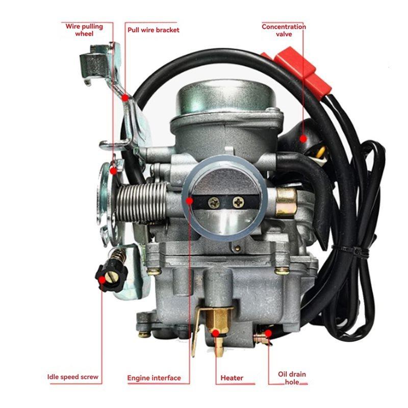 Carburetor CVK30-18 30Mm For GY6 200 250 300 CC Engines For Motorcycle Accessories