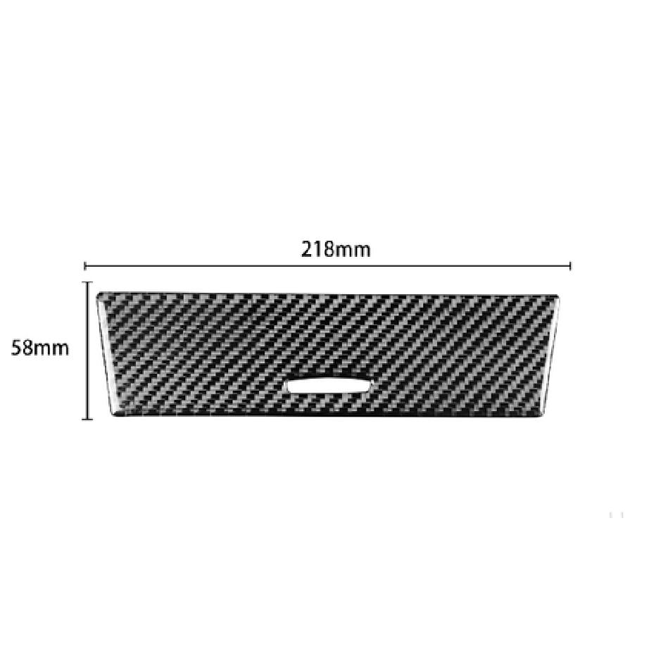 Carbon Fiber Interior Central Storage Box Cover Trim For BMW 6 Series E63 E64