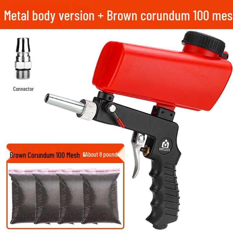 Tianfeng Handheld Pneumatic Sandblasting Gun - Rust Remover & Metal Refurbisher