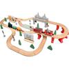 Wooden Track Train Toy for Kids - Compatible with Thomas
