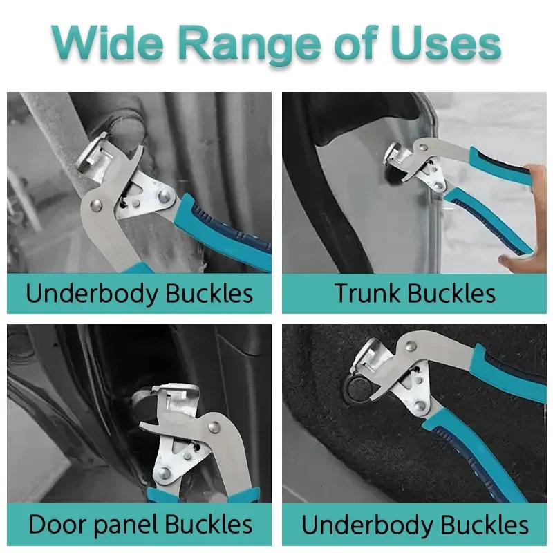 Car Clip Pliers Auto Panel Removal Tool with Rubber Fastener Rivet Tools Professional Auto Repair Kit for Plastic/Nut Removal