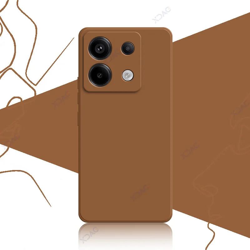 Śliczne kwadratowe silikonowe etui z płynnym silikonem do Xiaomi POCO X6 Pro Neo 5G Luksusowe miękkie etui na telefon POCOX6 X6Pro X6Neo Coque
