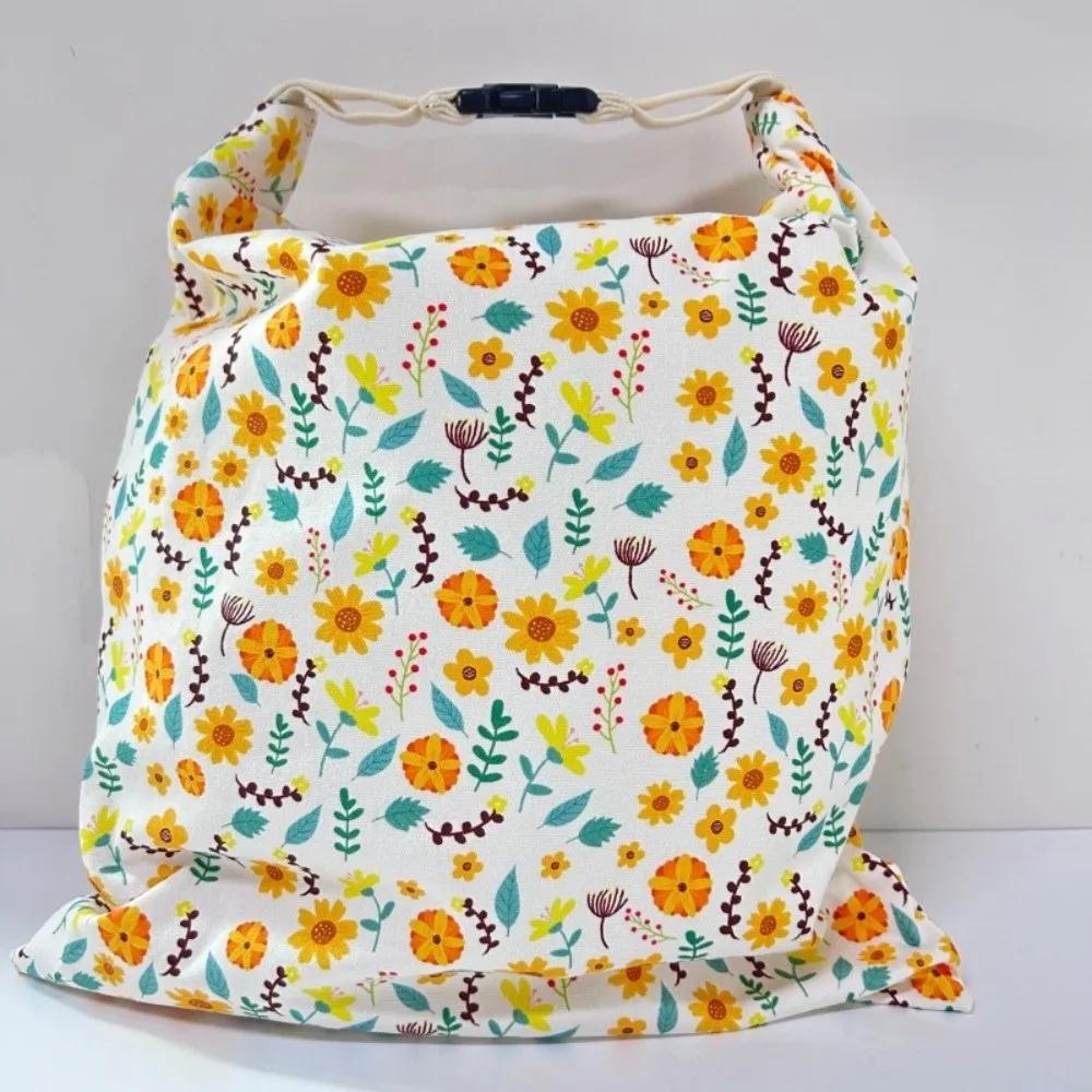 Reusable Beeswax Bread Bags Beeswax Coated Large Capacity Sourdough Bread Bags Freshness Preservation Lock Closure