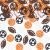 100PCS Sports Theme Confetti Baseball Rugby Soccer Basketball Table Confetti for Boy Girl Happy Birthday Sports Party Ball Game Sports Theme Party