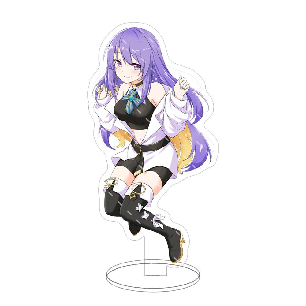 15cm Hololi Virtual Hostess New Cartoon Characters Acrylic Cosplay Stand Model Creative Office Decorations Cute Permanent Recording Fans