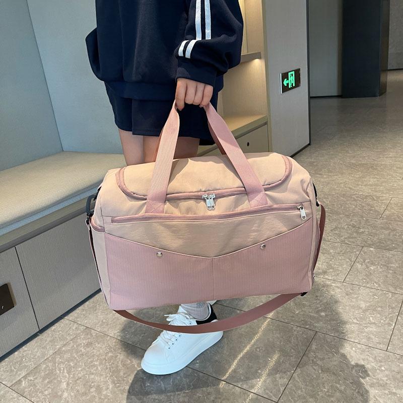 Foldable Travel Bag: Wet/Dry Separation, Large Capacity, Shoe Compartment, Lightweight, Ideal for Swimming or Fitness, Convertible Backpack/Duffel.
