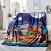 Zig & Sharko Theme Printed Blanket - Perfect for Couch, Bed, Travel & Outdoor Use | Machine Washable, Cozy & Durable.