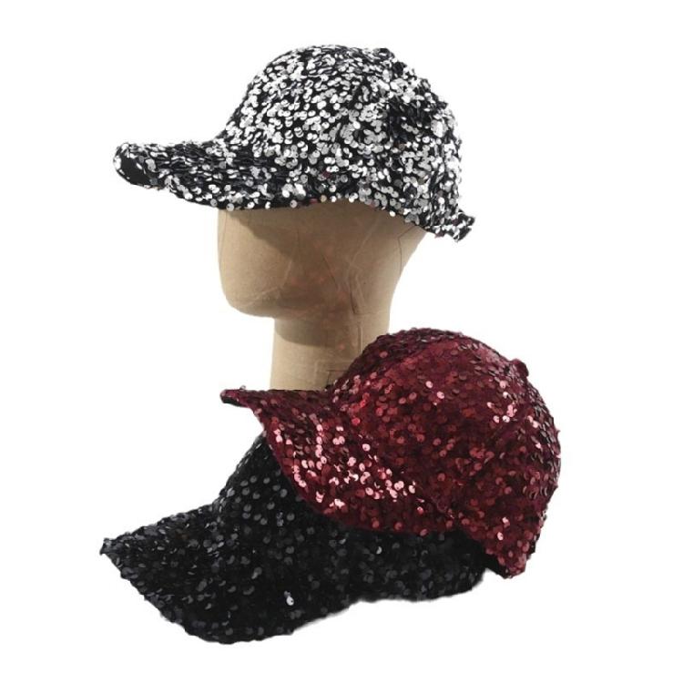 Sequined Baseball Hat for Girls Boys Breathable Sports Hat For Outdoor Activities Fashion Photo Props