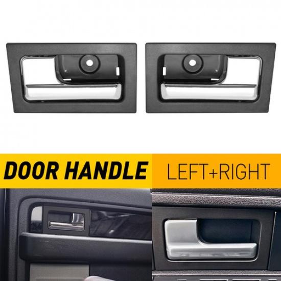 Front & Rear Right 2X Left Interior & Handle Fit Door 2009-2014 Ford Lobo Black