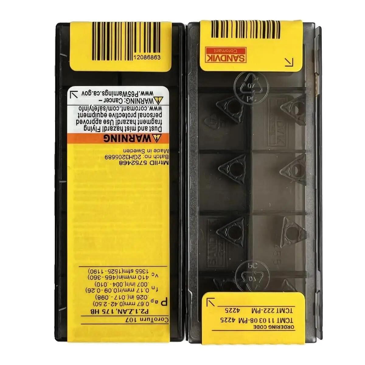 

Original Sandvik / TCMT110308-PM 4225 / CNC lathe carbide blade 10 PCS