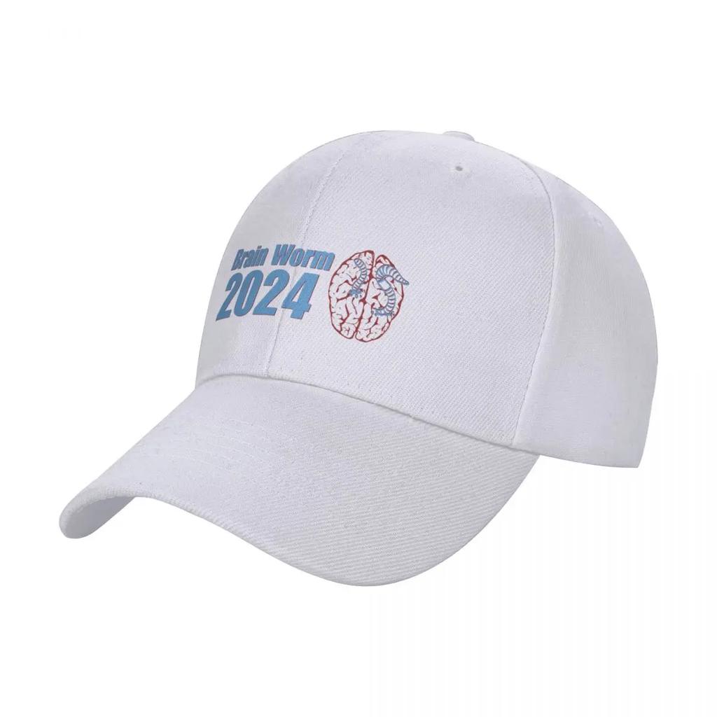 RFK Jr Brain Worm 2024 Bumper Sticker Baseball Cap Icon Mountaineering Beach Mens Hats Womens