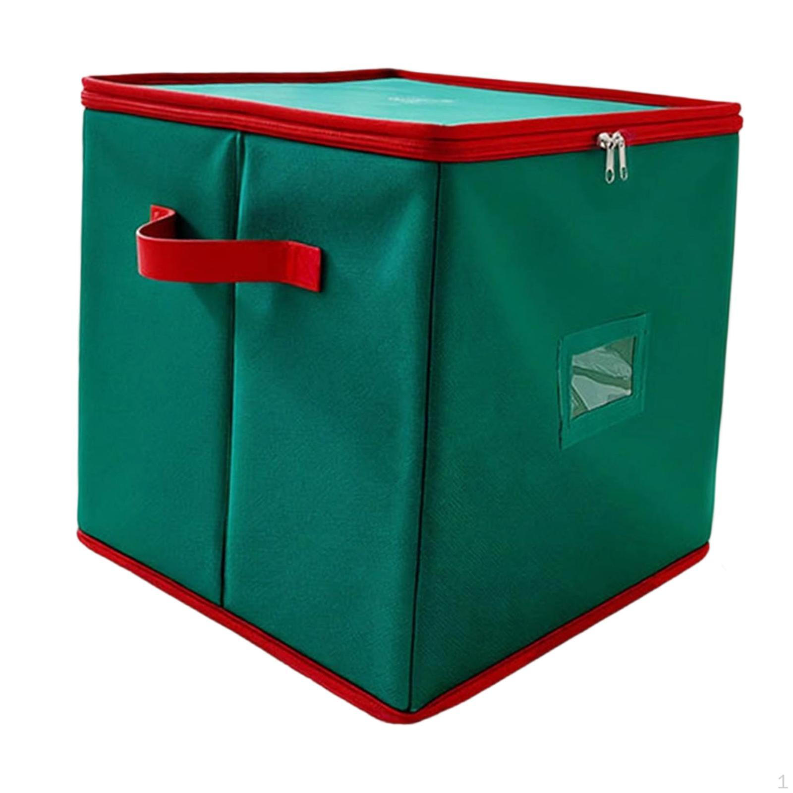 

Коробка для хранения рождественского декора Храните праздничный декор Удобная домашняя организация Застежка-молния с