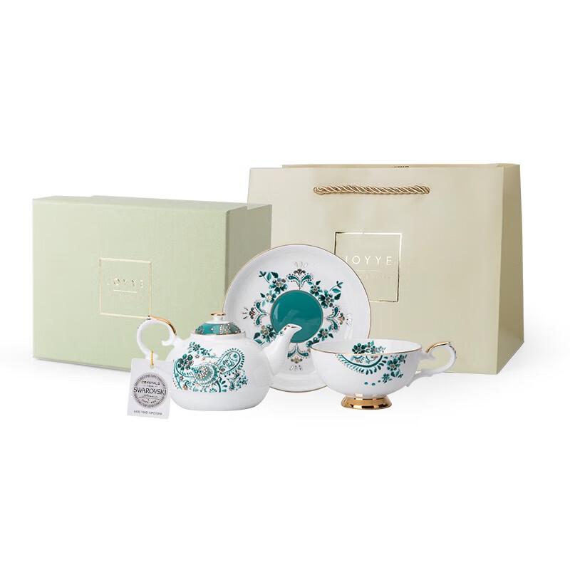 Мягкий зеленый керамический чайный набор JOYYE