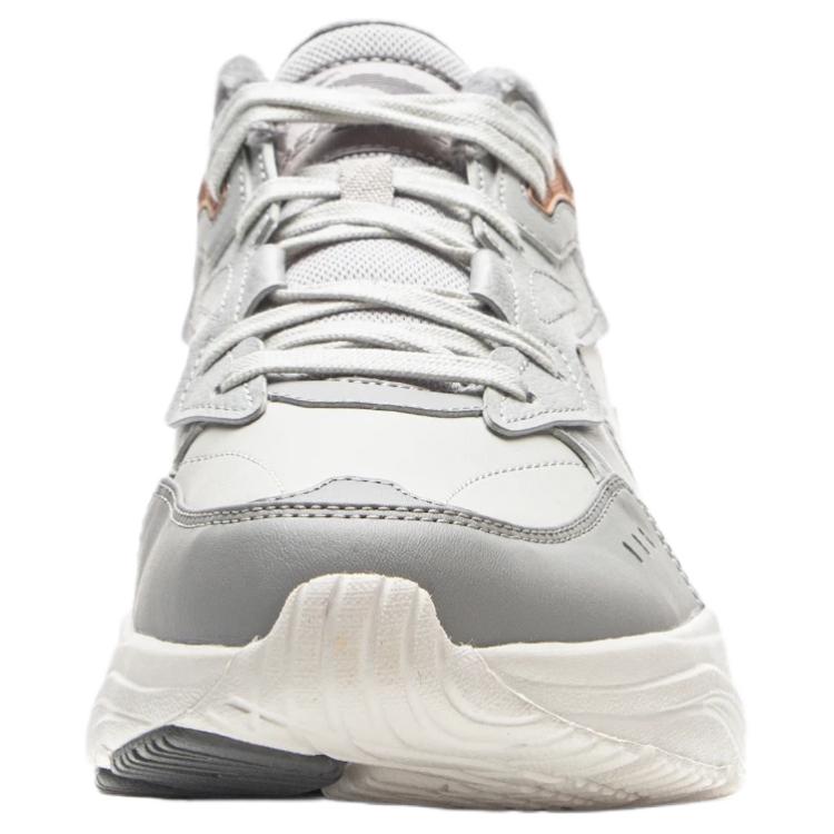 Li Ning LN DEFENDER Synthetic Leather Low top Chunky Sneakers Men's Gray AGCV425-3/