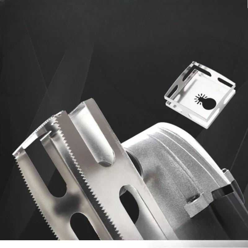 Oscillating Multitool Hole Saw Blade Square Rectangle Slot Cutter Woodworking Wall Box Wood PVC Plate Plastic Drywall DIY Tool