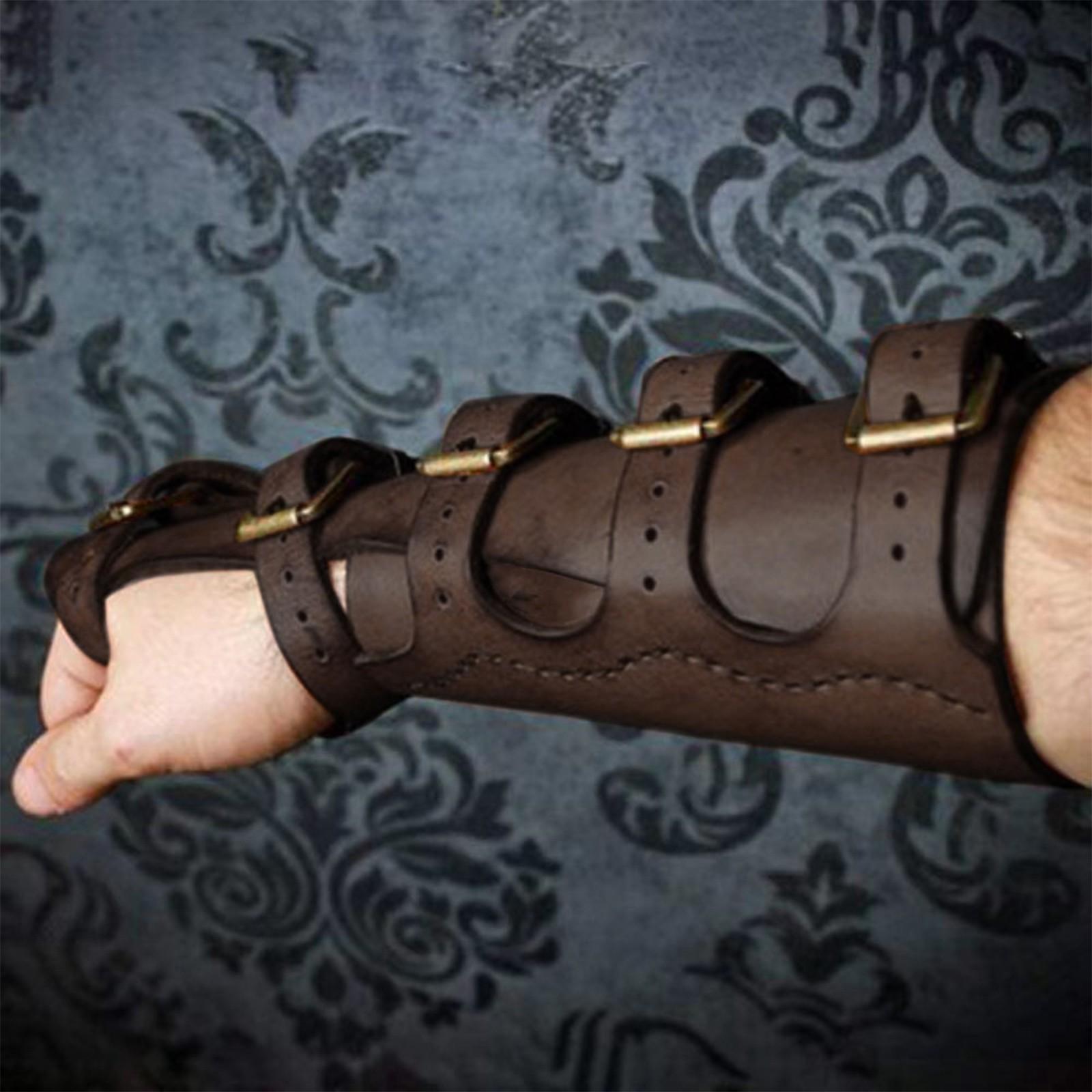 

Чоловічий лицарський панк-браслет і рука з PU шкіри One Size