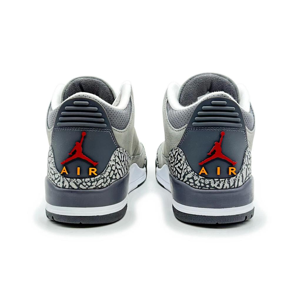 CT8532-012 Nike Air Jordan 3 Retro Cool Grey Argento Grafite Chiaro Scorza d'Arancia