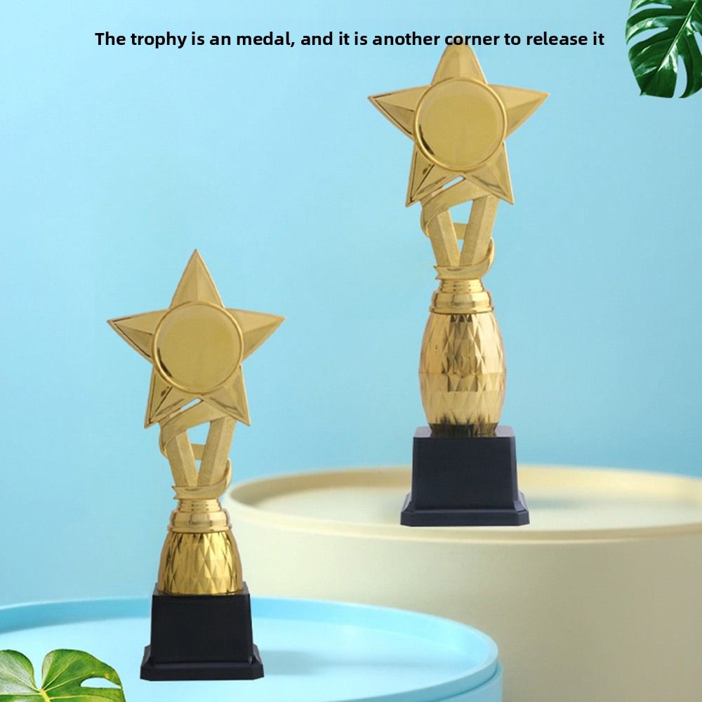 Plastic Trophy Trophy Fidget Toys 20/24.5/28.5cm Small Basketball Trophy  Sports Event