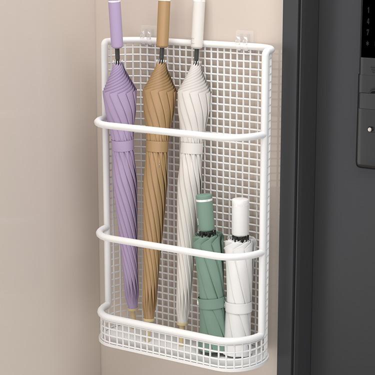 Настенный держатель для зонтов без сверления для прихожей - Тонкий дизайн Pearl White - Small 1530₽