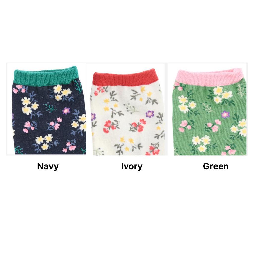 Women's Vintage Cottagecore Crew Socks 3-Pack
