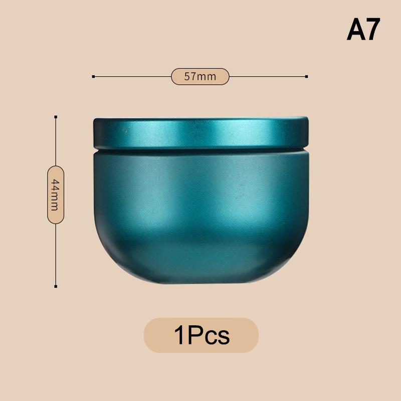 

1/5Pcs Portable Tea Canister Mini Empty Pot Tea Box Candy Round Cans Thickened Iron Herb Sealing Jar Spice Storage Organizer