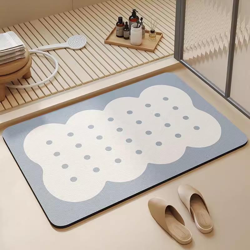 Diatomaceous Earth Quick-drying Anti-slip Water Absorbent Bathroom Door Mat