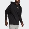 Adidas Logo Print Hooded Pullover Sweatshirt Casual Long Sleeve Tops Men Black HC3479