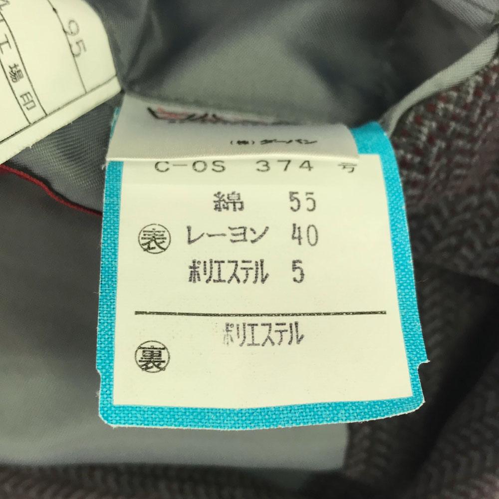 Durban Herringbone tailored jacket 94AB4 Gray Velor Men's Used