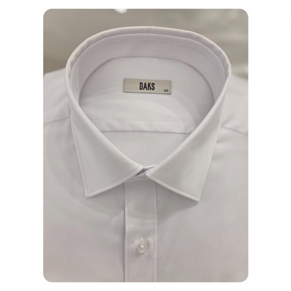 Daks Men S White Stretch baSic Fit Shirt dma3Shdl101a1
