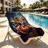 Fender Print Beach Towel Design, Soft, Lightweight. for Home Bathroom, Spa, Pool, Yoga, Surfing, Camping, Gift for Family, Friend