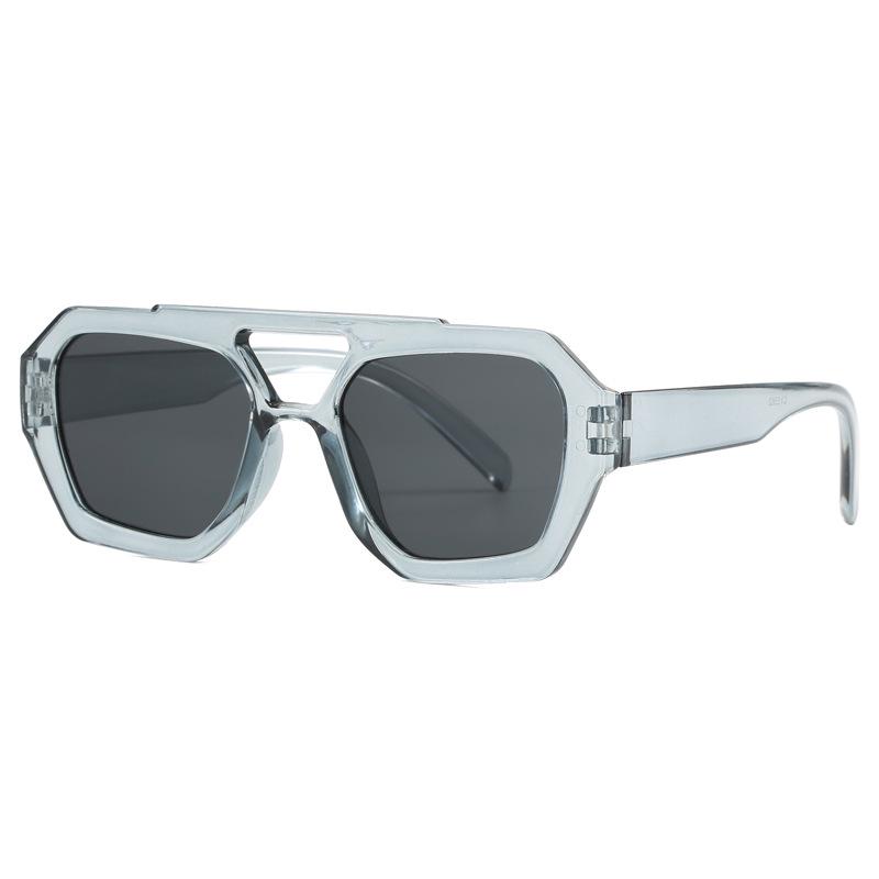 Retro Anti-UV Square Sunglasses: Trendy Korean Style with a Slimming, Fashionable Design