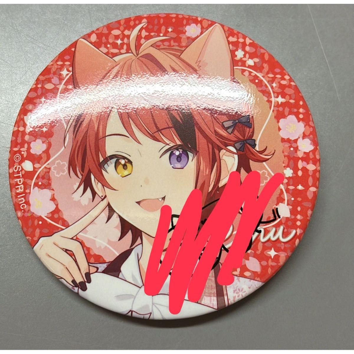 Used Rinu-kun Can Badge Signed Stoppuri Spring Goods