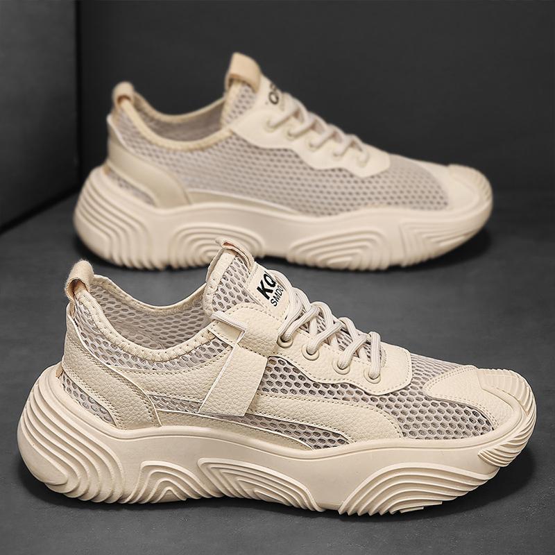 YRZL Mens Shoes Casual Outdoor Sports Sneakers Non Slip Comfortable Walking Shoes Breathable Mesh Sports Shoes