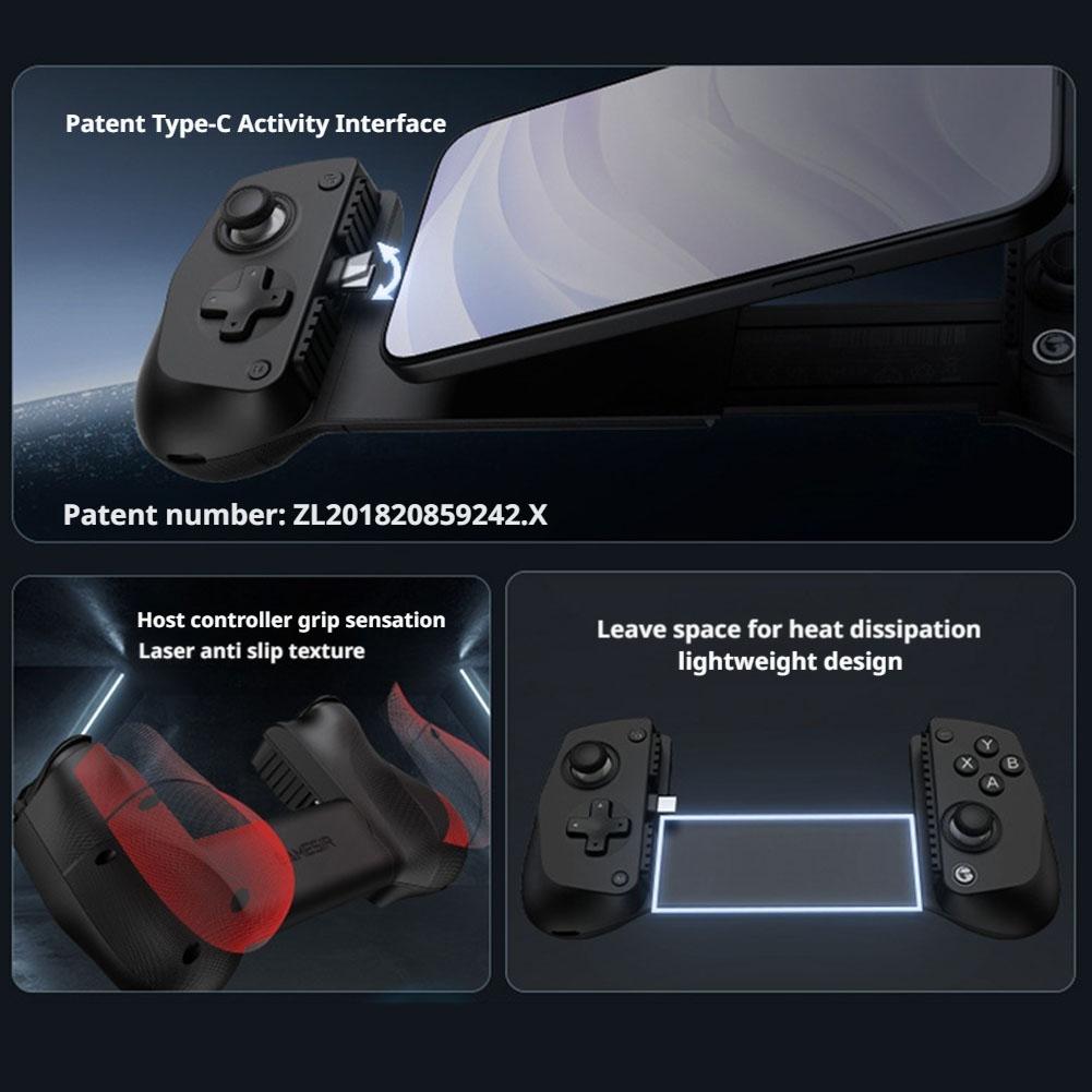 Stretching Game Controller IOS Android Type-C Mobile Game Controller Peripheral For Mobile Games