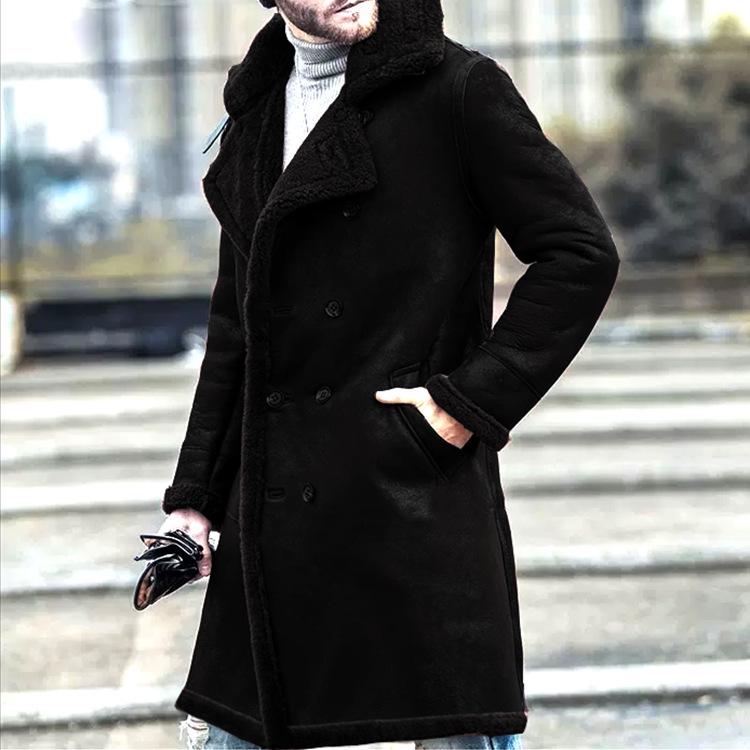 In Stock: Men's Faux Leather & Fur Jacket - Thick, Velvet-Lined, Hot-Selling