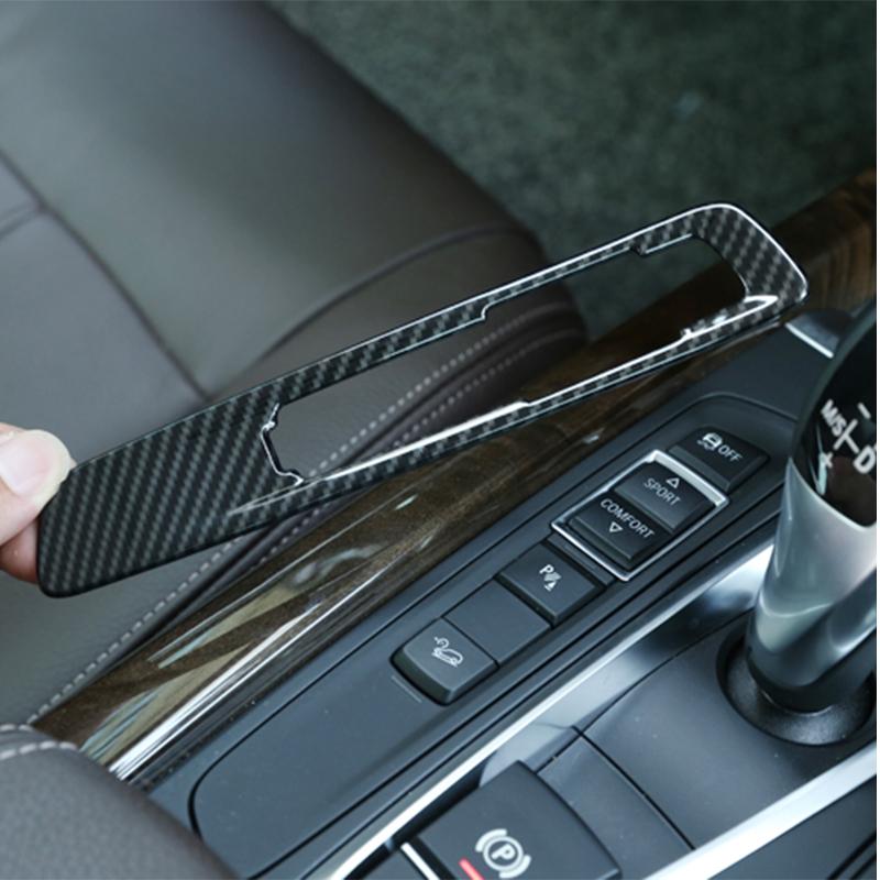 For BMW X5 F15 X6 F16 2014-2018 ABS Carbon Fiber Style Car Center Console Mode Button Frame Cover Trim Car Accessories LHD RHD