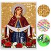 Set Pittura Diamante Fai da Te 5D Diamanti Completi Vergine Maria Religiosa Artigianato per Decorazione Parete Casa