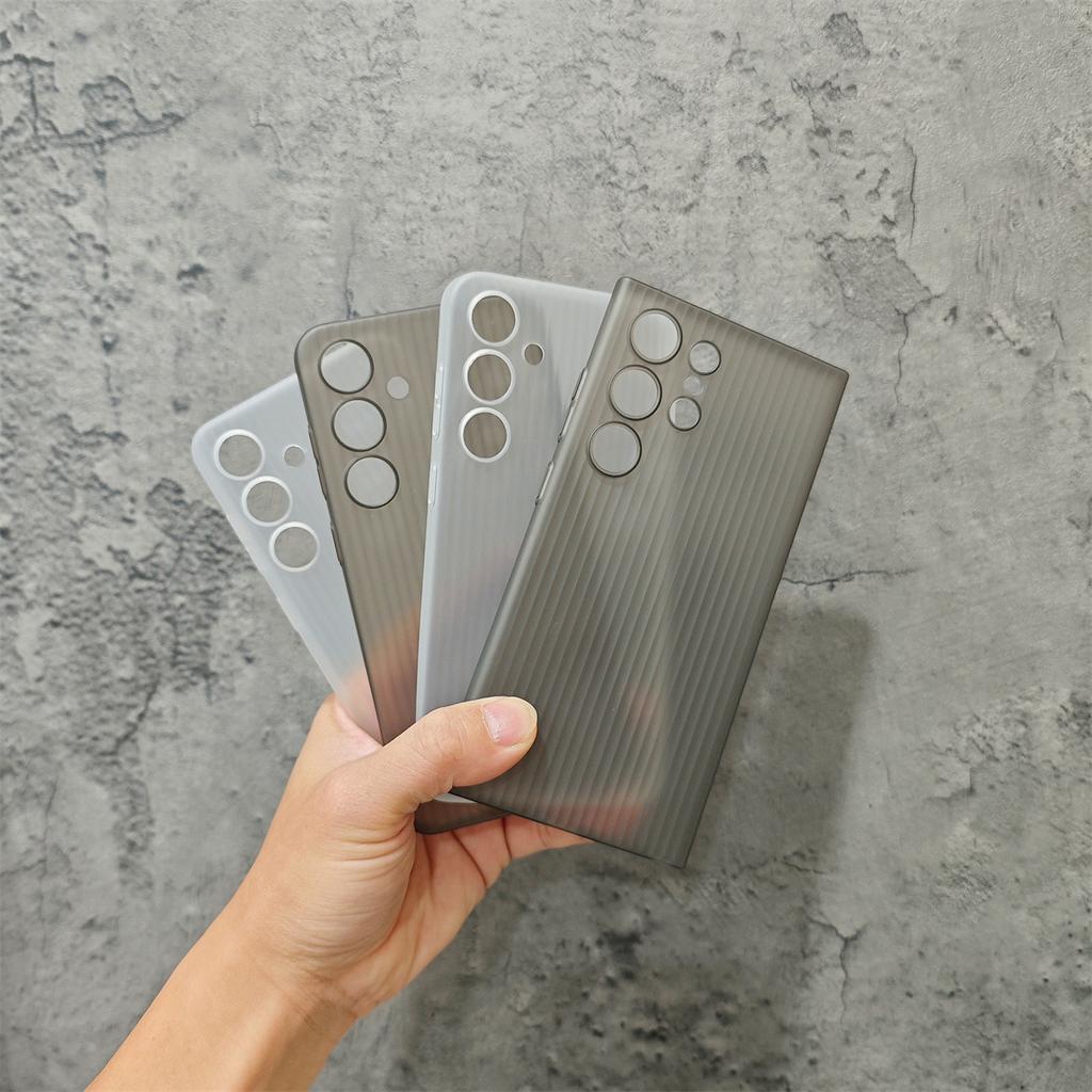 S25 Corrugated Ultra Thin PP Does Not Turn Yellow for Samsung S24ultra Cooling Phone Case S24 Matte Hard and Simple