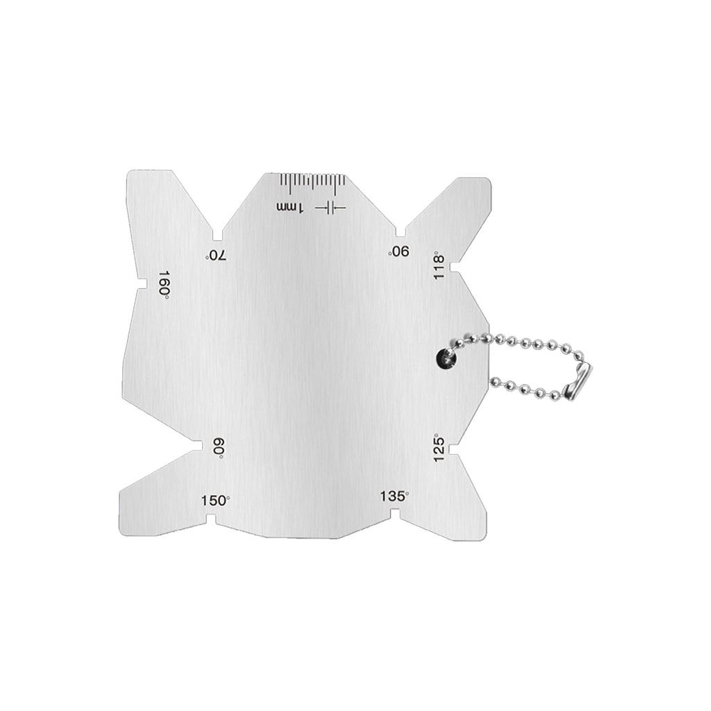 Verbesserter Schweißinspektionsschieber aus Edelstahl Präzises Messwerkzeug für genaue Schweißnahtbewertungen