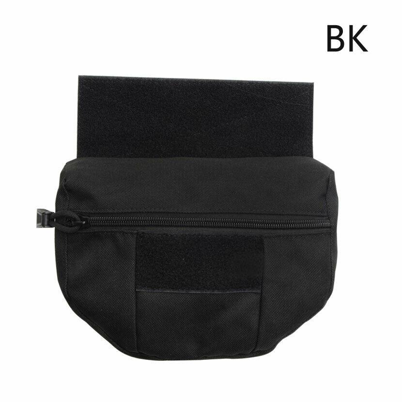 Pochette Drop Dump pour Gilet Tactique Molle pour Vestes CRM CRX D3 Porte-Plaques Rangement Accessoires de Chasse noir