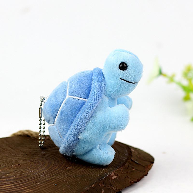 Adorable Plush Turtle Toy Stuffed Animal Soft Short Plush Green Pink Blue 10cm