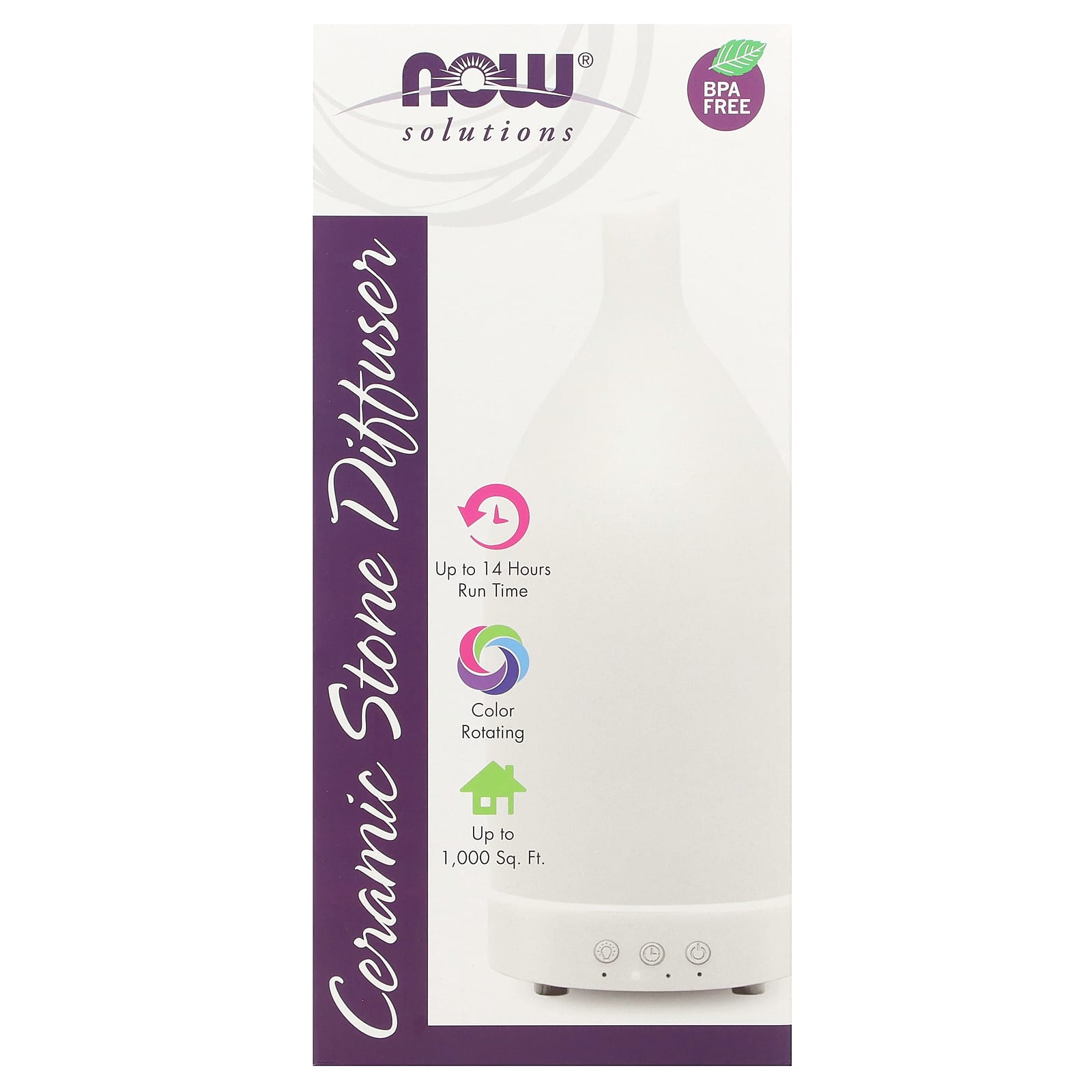 

NOW Foods, Solutions, Керамический каменный диффузор, 1 диффузор