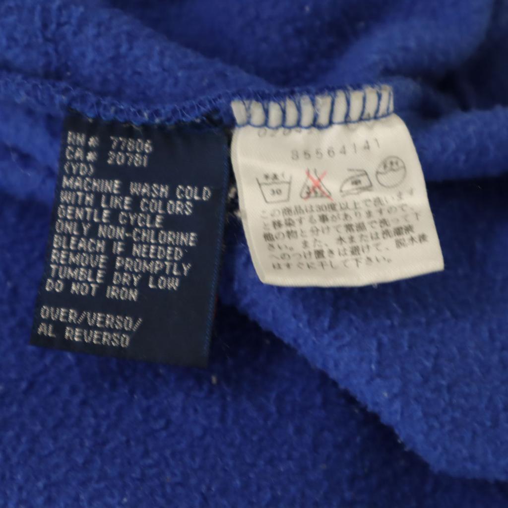 TOMMY HILFIGER 90s Old Flag Tag Long sleeve Half zip fleece Wear M blue Men's Used
