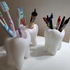 Funny Tooth Shape Pen Holder Pencil Pot Storage Container Desk Pen Stand Succulents Pot Organizer Home Decoration Planter