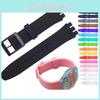 Durable Silicone Watch Strap Replacement For Swatch 16mm 17mm 19mm 20mm